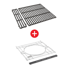 WEBER CRAFTED Porcelain-Enameled Cast-Iron Cooking Grates & Frame Kit – SPIRIT 200 series