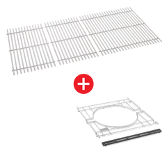 WEBER CRAFTED Stainless Steel Cooking Grates & Frame Kit – SEARWOOD XL 600, SMOKEFIRE EX6