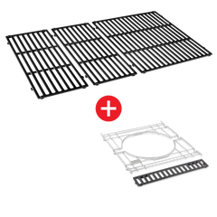 WEBER CRAFTED Porcelain-Enameled Cast-Iron Cooking Grates & Frame Kit - GENESIS 400 series