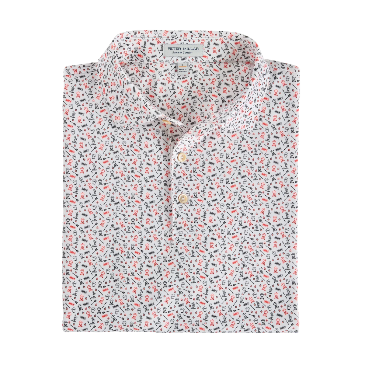 Weber x Peter Millar Polo - Red